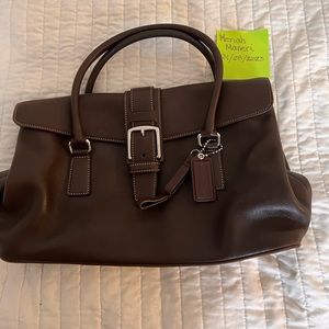 Coach Hampton leather satchel 7581